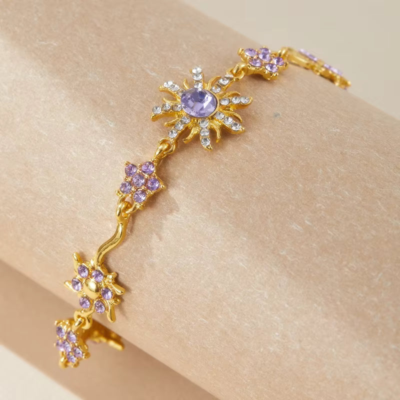 💜 Bransoletka Roszpunki – Magiczny Blask Słońca ✨