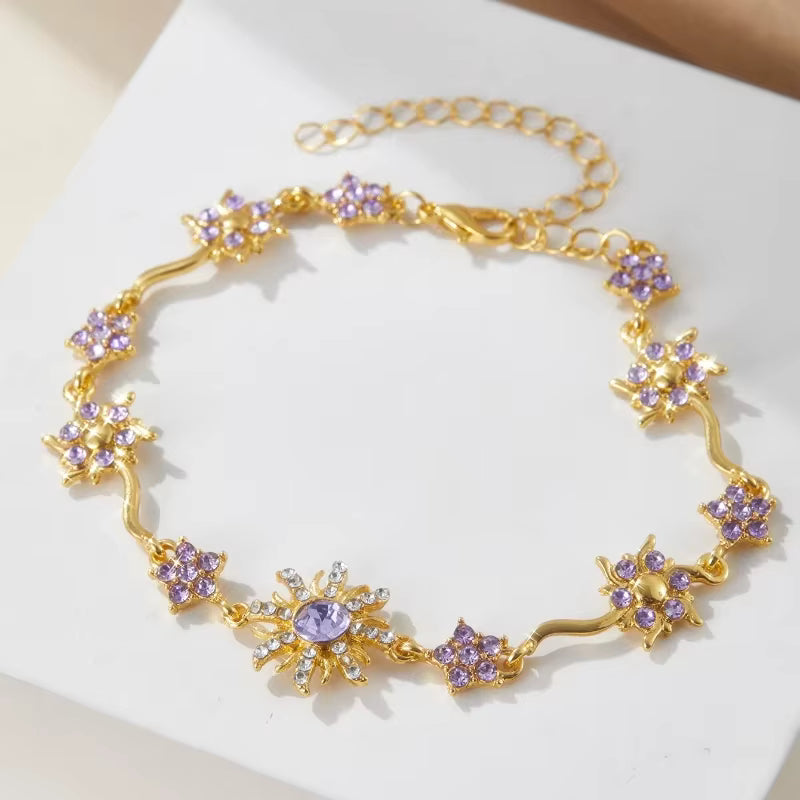 💜 Bransoletka Roszpunki – Magiczny Blask Słońca ✨